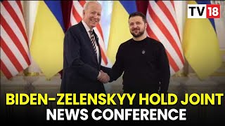 U.S President Biden \u0026 Ukraine President Zelenskyy Held Joint Press Conference | CNBC-TV18