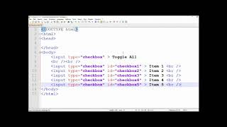 Toggle Checkbox Tutorial Select And Deselect All Elements