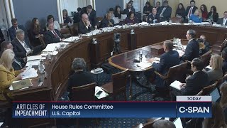 House Rules Committee Meets on Articles of Impeachment