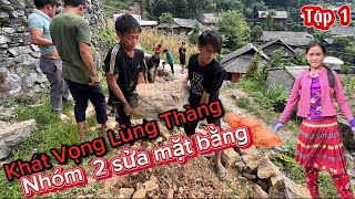 Khát Vọng Lủng Thàng T1 _ Khởi Công Đội 2 Làm Mặt Bằng  Làm Kè.  CHAO VLOG