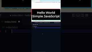 JavaScript Tutorial - Hello World in Browser #shorts #programming #coding #javascript #html