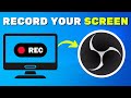 How To Record Your Computer Screen With OBS - Quick Tutorial