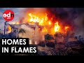 Terrifying Footage Shows California Homes in Flames due to Wildfires