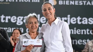 Entrega de tarjetas Vivienda para el Bienestar. Ecatepec, Estado de México