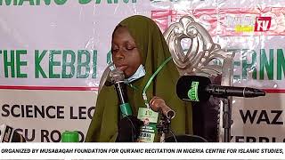 Rumaisa'u Abdulkadir A. Lagos State 3rd Cat. (60 Hizb) 39th National Qur'anic Recitation Competition