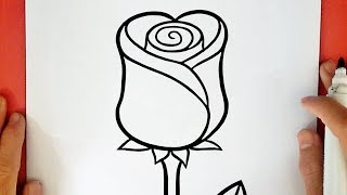 HOW TO DRAW A ROSE