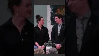 Tessa Virtue and Scott Moir received their insignias after being invested into the Order of Canada