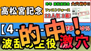 高松宮記念 2024【激推し注目馬⇒連対率100％(4-1-0-0)】波乱の主役はコレ！昨年は激走期待馬ファストフォース12人気1着的中！