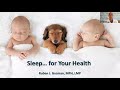 sleep for your health 20210307