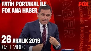 Asgari ücret 2324 lira oldu! 26 Aralık 2019 Fatih Portakal ile FOX Ana Haber