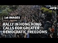 Hong Kong pro-democracy protesters gather in the Central District | AFP