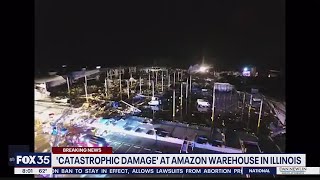 Deaths confirmed in collapsed Amazon warehouse in Illinois after severe weather