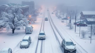 کینیڈا میں برفانی طوفان کی وجہ سے نظام زندگی درہم برہم ہو گیا ہے. Snowstorm in Canada.