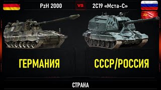 PzH 2000 vs 2С19 \