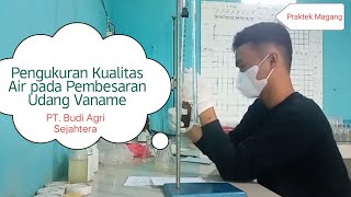 Pengukuran Kualitas Air pada Pembesaran Udang Vaname