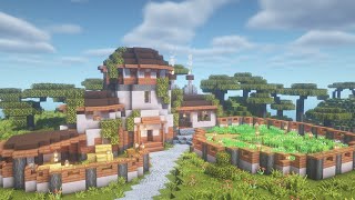 How to build a savanna style house | Minecarft| BlockyCobblestone