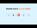 How To Make Hover Effect on Website Using HTML and CSS | Icons Animation on Website