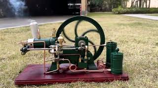 Diesel model motor / engine 4-stroke antique replica real function horizontal 1 cylinder Video 03