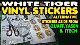 WHITE TIGER VINYL STICKER REVIEW | White Tiger Vinyl sticker VS Quaff Vinyl Stickers