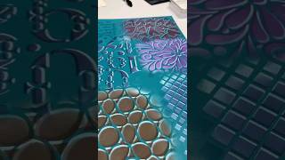 3D Magic Using White Ink #stamping #stencil #inkspired