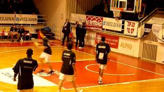 Mike Efevberha warm up - Lugano Tigers Swiss Champion