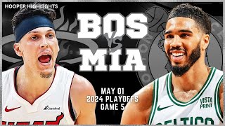 Boston Celtics vs Miami Heat  Game 5 Highlights | May 1 | 2024 NBA Playoffs