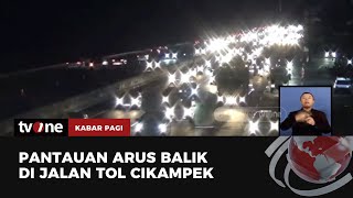 Terapkan Contra Flow, Situasi Arus Balik di Tol Japek Terpantau Padat | Kabar Pagi tvOne