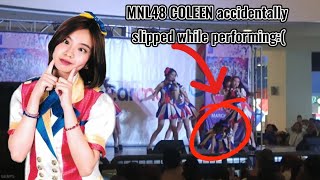 MNL48 COLEEN ACCIDENTALLY SLIPPED WHILE PERFORMING:(