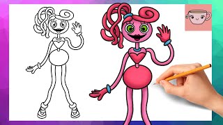 How To Draw Mommy Long Legs from Poppy Playtime | Easy Drawing Tutorial