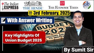 3  February 2025 | Editorial Discussion | Budget 2025