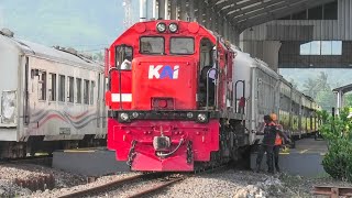 KERETA API TERJAUH DI INDONESIA BANYUWANGI JAKARTA ! HUNTING KERETA KETEMU LOKOMOTIF MERAH SUMATERA