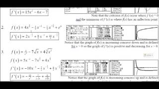 Calculus 4.30 Finding Derivative Formulas Exercises 1-4