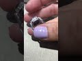 Silver Nilam Ring With Diamond