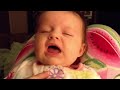 cute baby sneeze