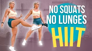 Knee Friendly HIIT Workout with Weights | NO SQUATS + NO LUNGES + NO JUMPING