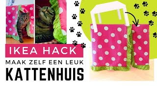 DIY IKEA hack voor catlovers - Maak zelf een leuk kattenhuis voor je kat 😻🐾🏠.