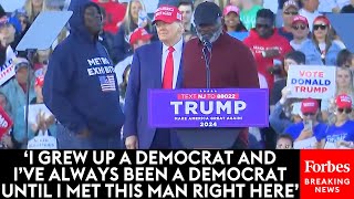 SURPRISE MOMENT: NFL Greats Lawrence Taylor & Ottis Anderson Join Trump Onstage