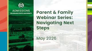 Parent & Family Webinar Series: Navigating Next Steps
