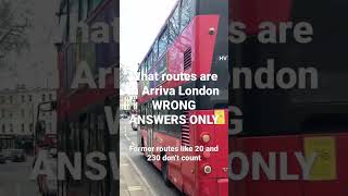 Wrong Arriva London Routes