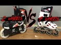 2 wheels vs 4 wheels - or 3? or 5? Whats the difference for Inline Skates?