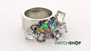 Swatch Bijoux Ladies' Stainless Steel Love Explosion Ring Size P (JRD022-8)