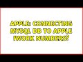 Apple: Connecting MySQL DB to Apple iWork Numbers? (4 Solutions!!)