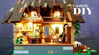 Funwhole Wood Cabin | DIY Miniature Dollhouse Brick Build