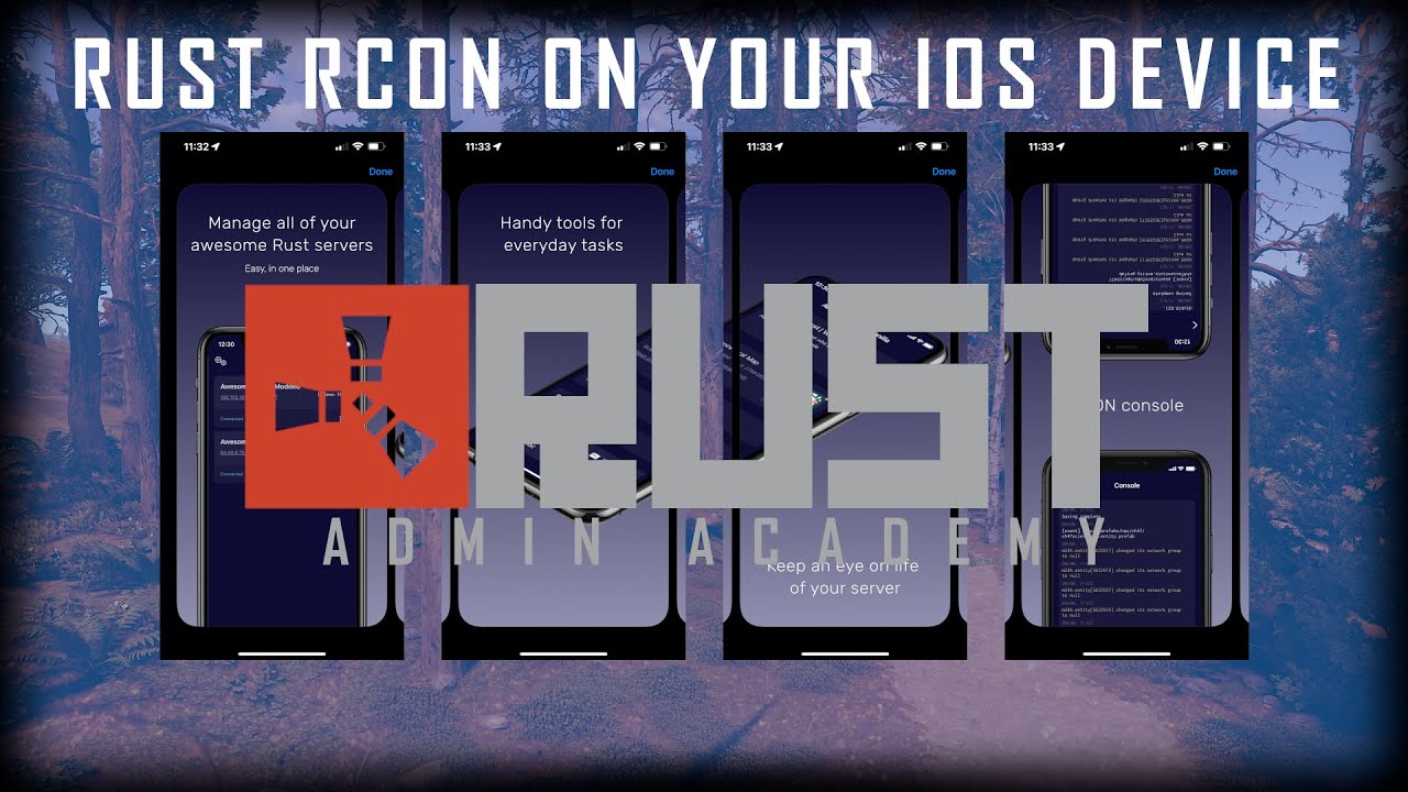 Apple App To Control Your Rust Server Rust Admin Academy Tutorial
