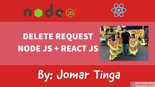 DELETE Request using Node Js and React JS