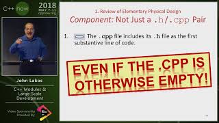 C++Now 2018: John Lakos “C++ Modules \u0026 Large-Scale Development”
