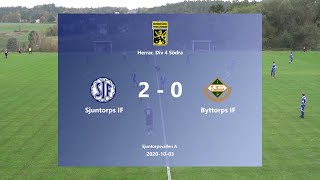 201003 Sjuntorps IF - Byttorps IF, Höjdpunkter