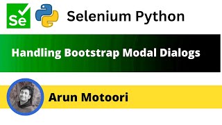 Handling Bootstrap Model Dialogs using Selenium Python (Selenium Python)
