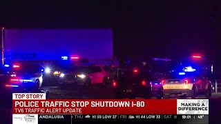 Traffic Alert: I-80 East and West reopens near Jersey Ridge Road overpass