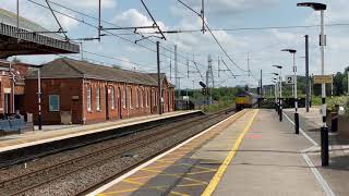 ROG Class 37 37884 ‘Cepheus’ erupts through Grantham with 5A23 Peterborough - Doncaster 09/07/2021